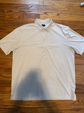 Greg Norman Collection Cream Performance Polo